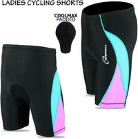 3S SPORTS Women's Cycling Shorts Padded High Waist Leggings Anti-Slip Breathable Adsorbent Lightweight Tights Dancing Walking Running Gym Biker Active Casual Sports Yoga Half Pants for Ladies