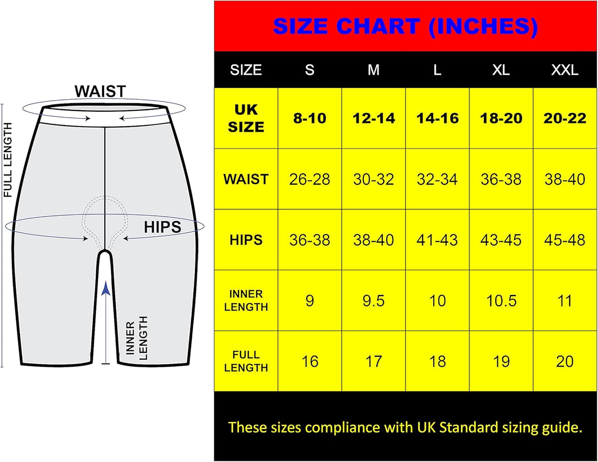 3S SPORTS Women's Cycling Shorts Padded High Waist Leggings Anti-Slip Breathable Adsorbent Lightweight Tights Dancing Walking Running Gym Biker Active Casual Sports Yoga Half Pants for Ladies