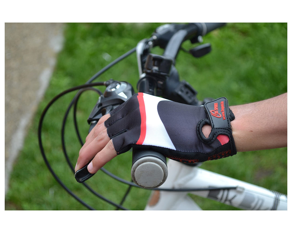 3S Sports Children's Girl's Boy's Padded Cycling Gloves Half Fingers Sportswear Glove for Bicycle Skating Skateboard Road Mountain Biking