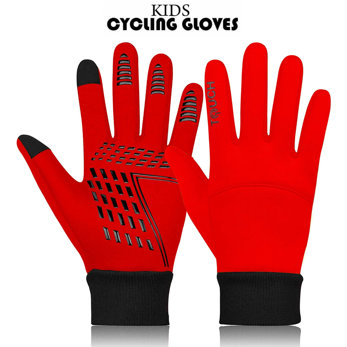 3S SPORTS Kids Children Boys Girls Cycling Winter Gloves Warm Gloves Touch Screen Anti-slip Thermal Gloves