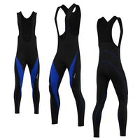 3S SPORTS Men's Cycling Bib Tights Coolmax Padded MTB Road Bike Long Pants Tights with Reflective Logo for Biking Outdoor Sports Racing Riding