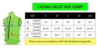 3S SPORTS Cycling Running Gilet Jacket Unisex Reflective Shower Proof Wind Resistant Sleeveless Jacket Sport Vest Ultra Lightweight Breathable Gilet