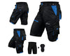3S Sports Men's Cycling Shorts CoolMax Padded Liner Cycle MTB Bike Road Off Road Bicycle Short Pants with Pockets for Biking Running Shorts