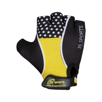 3S Sports Kids Padded Cycling Gloves Half Finger Mountain Bike Road MTB Biker Glove Cycle Bicycle BMX Riding Sports Outdoor Activities Sportswear Mitten for Boys and Girls