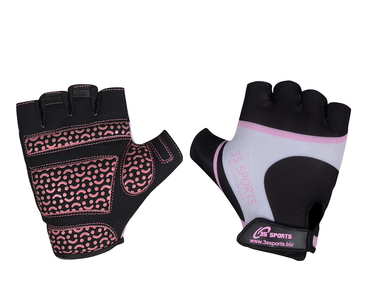 3S Sports Children's Girl's Boy's Padded Cycling Gloves Half Fingers Sportswear Glove for Bicycle Skating Skateboard Road Mountain Biking