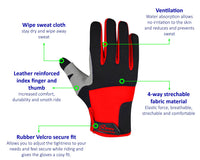3S Sports Men’s Cycling Gloves Motorbike Full Fingers Windproof Gel Padded Touch Screen MTB Winter Glove For Motorcycle Biking Driving Camping Running Hiking Hunting Outdoor Sports