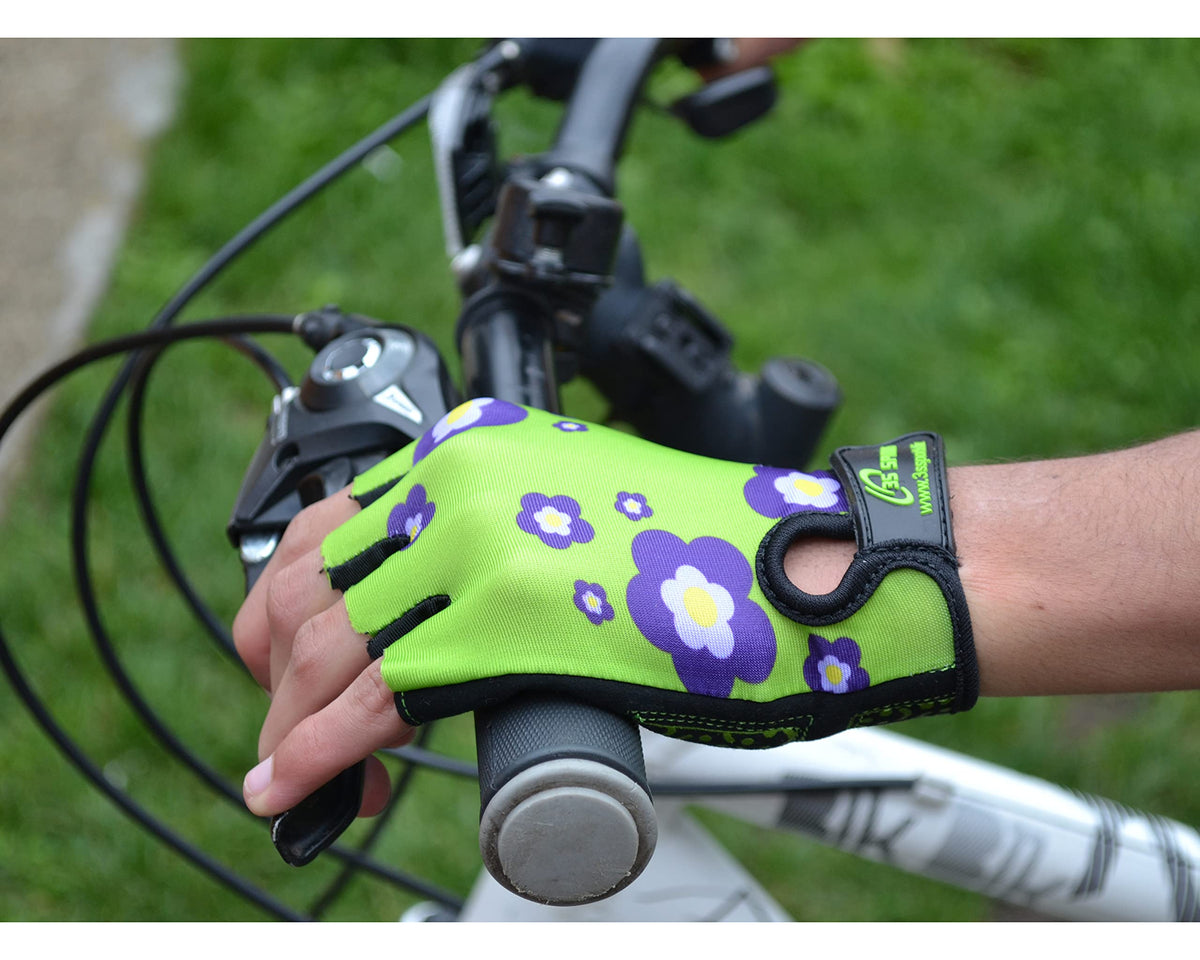 3S Sports Kids Boy's Girl's Cycling Gloves Mountain Bike Half Finger Bicycle Padded Glove Sportswear Mittens For Road Riding Biking & Outdoor Sports