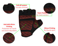 3S Sports Kids Cycling Half Finger Gloves Bicycle Mountain Bike Riding Outdoor Sports Short Fingers Glove Camping Hiking Climbing Mittens For Boys & Girls