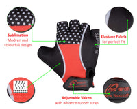 3S Sports Kids Padded Cycling Gloves Half Finger Mountain Bike Road MTB Biker Glove Cycle Bicycle BMX Riding Sports Outdoor Activities Sportswear Mitten for Boys and Girls