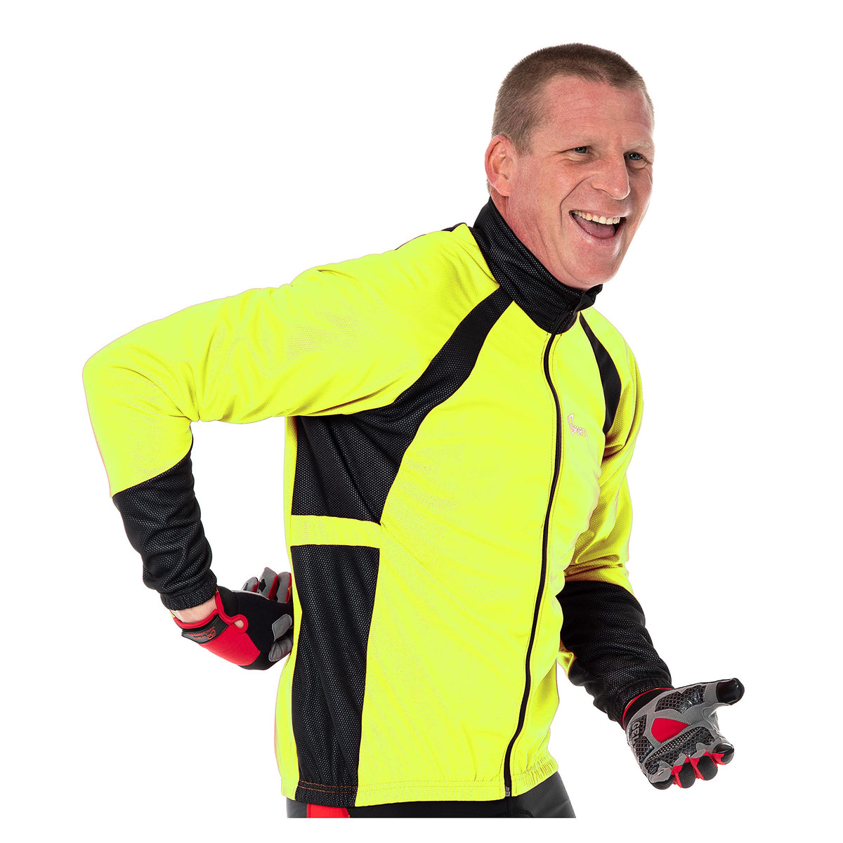 3S SPORTS Men's Cycling Jacket Windproof Waterproof Wind Stopper Fleece Thermal Long Sleeve Winter Jackets Windproof Bike Coat For Running Biking Hiking Riding Outdoor Sports