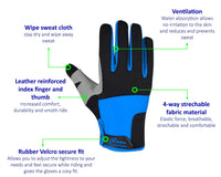 3S Sports Men’s Cycling Gloves Motorbike Full Fingers Windproof Gel Padded Touch Screen MTB Winter Glove For Motorcycle Biking Driving Camping Running Hiking Hunting Outdoor Sports