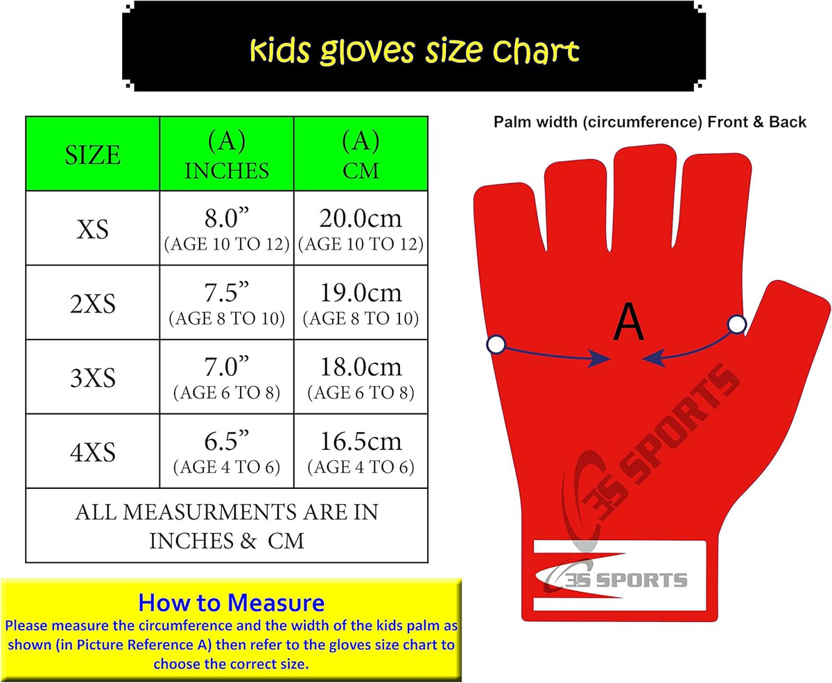 3S Sports CHILDREN KIDS BOYS GIRLS CYCLING PADDED GLOVES BMX BIKE CYCLE BICYCLE GLOVES FLAME