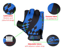 3S Sports Unisex Kids Cycling Gloves Boy's Girl's Half Finger Padded Glove For Biking Hiking Camping & Outdoor Sports
