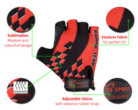 3S Sports Unisex Kids Cycling Gloves Boy's Girl's Half Finger Padded Glove For Biking Hiking Camping & Outdoor Sports