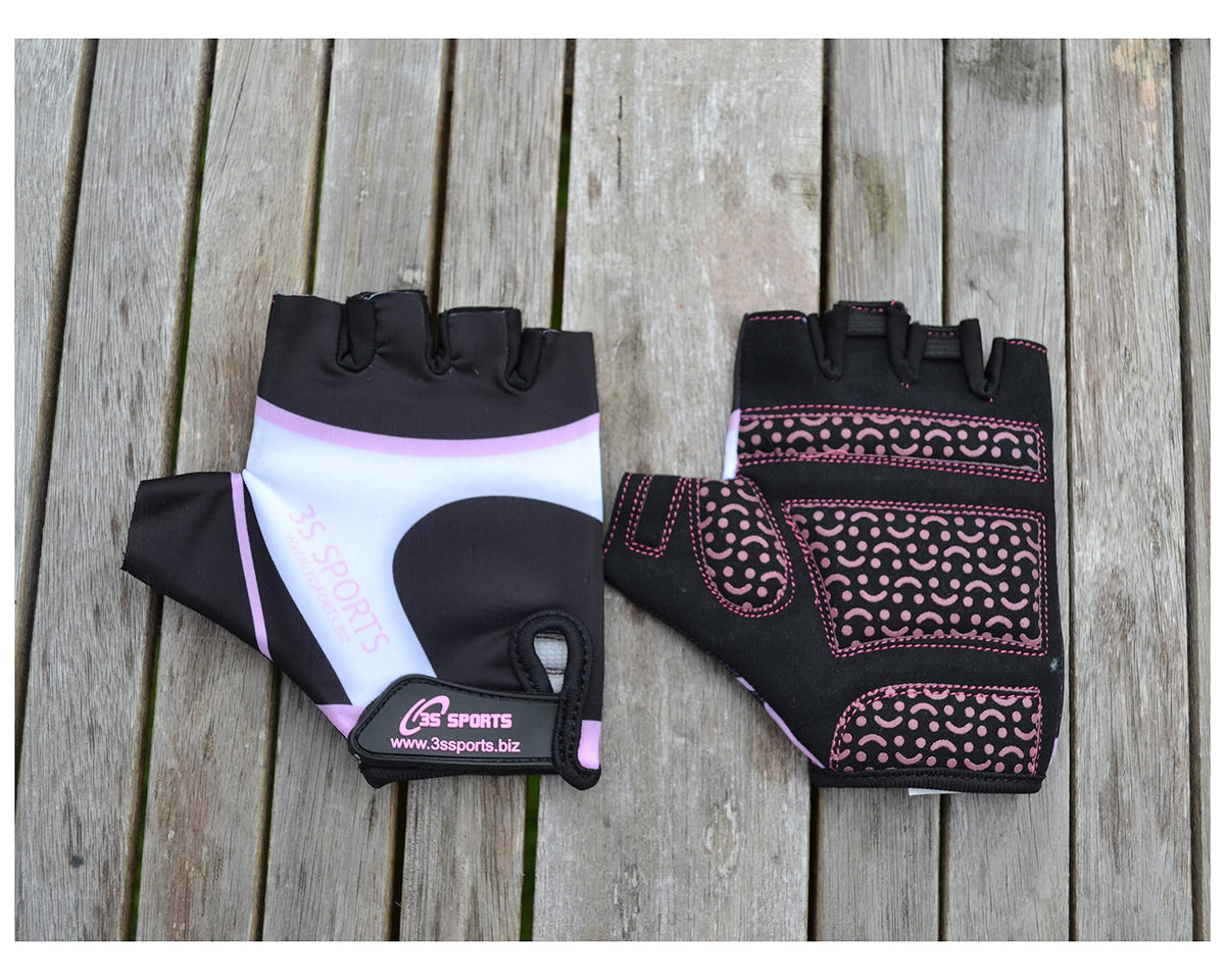 3S Sports Children's Girl's Boy's Padded Cycling Gloves Half Fingers Sportswear Glove for Bicycle Skating Skateboard Road Mountain Biking