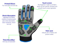 3S Sports Men’s Cycling Gloves Motorbike Full Fingers Windproof Gel Padded Touch Screen MTB Winter Glove For Motorcycle Biking Driving Camping Running Hiking Hunting Outdoor Sports
