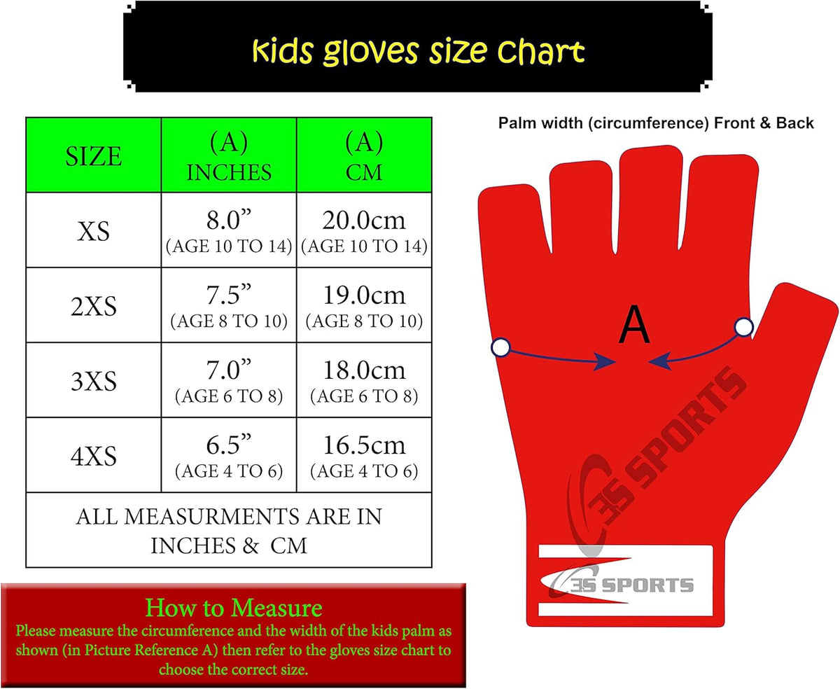 3S Sports Kids Padded Cycling Gloves Half Finger Mountain Bike Road MTB Biker Glove Cycle Bicycle BMX Riding Sports Outdoor Activities Sportswear Mitten for Boys and Girls