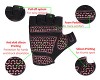 3S Sports Children's Girl's Boy's Padded Cycling Gloves Half Fingers Sportswear Glove for Bicycle Skating Skateboard Road Mountain Biking