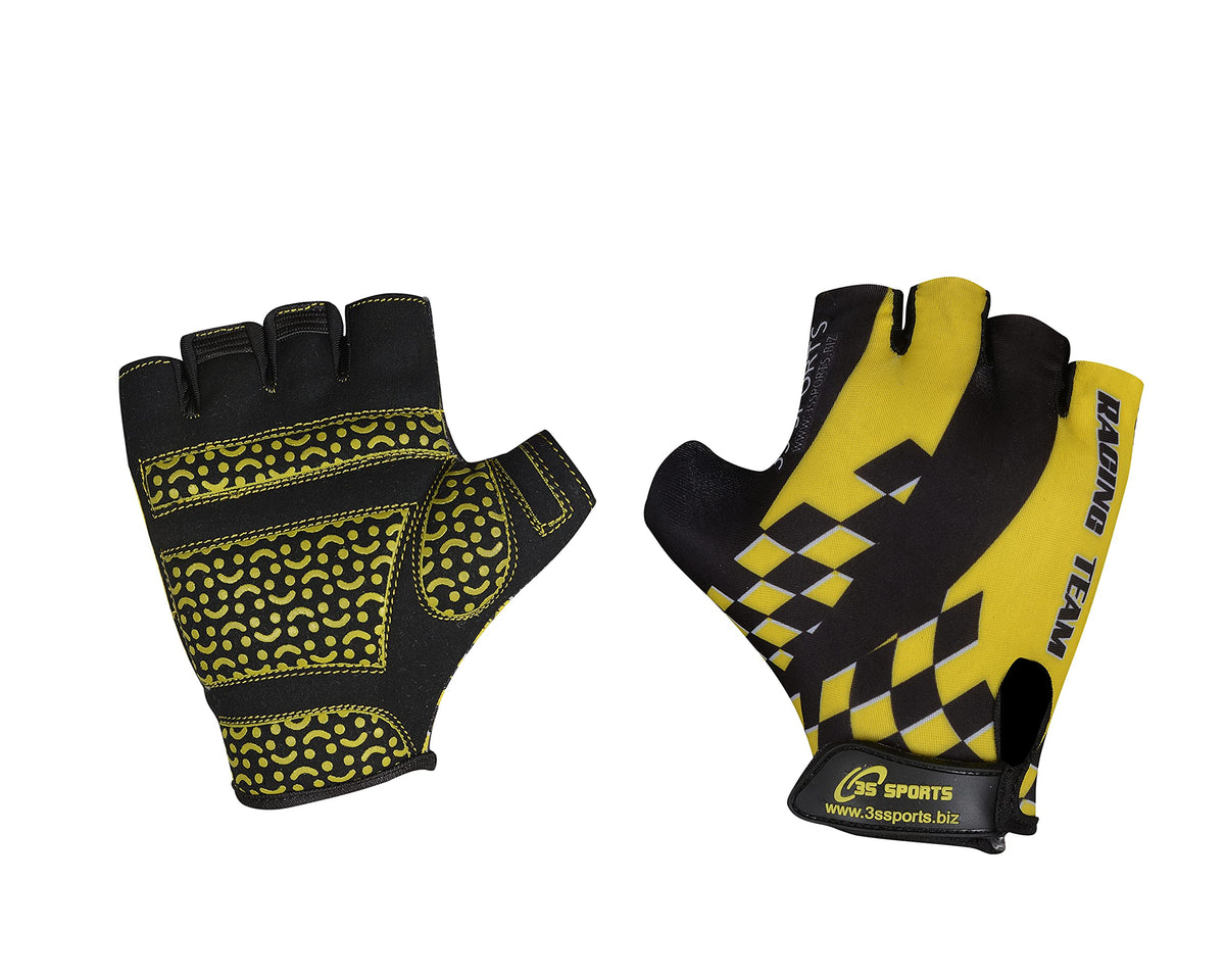 3S Sports Unisex Kids Cycling Gloves Boy's Girl's Half Finger Padded Glove For Biking Hiking Camping & Outdoor Sports