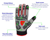 3S Sports Men’s Cycling Gloves Motorbike Full Fingers Windproof Gel Padded Touch Screen MTB Winter Glove For Motorcycle Biking Driving Camping Running Hiking Hunting Outdoor Sports