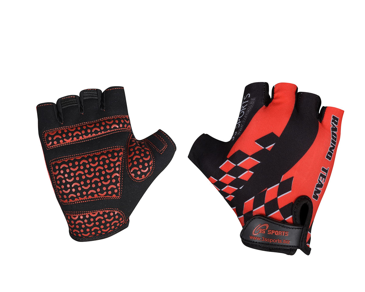 3S Sports Unisex Kids Cycling Gloves Boy's Girl's Half Finger Padded Glove For Biking Hiking Camping & Outdoor Sports