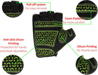 3S Sports Kids Boy's Girl's Cycling Gloves Mountain Bike Half Finger Bicycle Padded Glove Sportswear Mittens For Road Riding Biking & Outdoor Sports