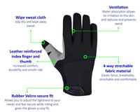 3S Sports Men’s Cycling Gloves Motorbike Full Fingers Windproof Gel Padded Touch Screen MTB Winter Glove For Motorcycle Biking Driving Camping Running Hiking Hunting Outdoor Sports