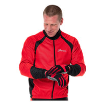 3S SPORTS Men's Cycling Jacket Windproof Waterproof Wind Stopper Fleece Thermal Long Sleeve Winter Jackets Windproof Bike Coat For Running Biking Hiking Riding Outdoor Sports
