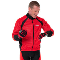 3S SPORTS Men's Cycling Jacket Windproof Waterproof Wind Stopper Fleece Thermal Long Sleeve Winter Jackets Windproof Bike Coat For Running Biking Hiking Riding Outdoor Sports
