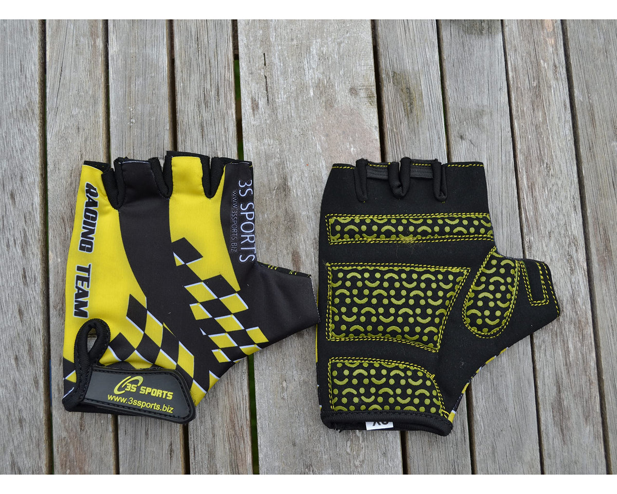 3S Sports Unisex Kids Cycling Gloves Boy's Girl's Half Finger Padded Glove For Biking Hiking Camping & Outdoor Sports