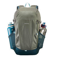 QUECHUA DURABLE 20L WATER REPELLENT BACKPACK KHAKI