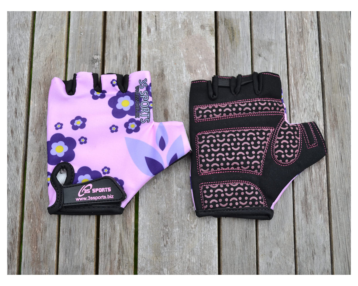 3S Sports Kids Boy's Girl's Cycling Gloves Mountain Bike Half Finger Bicycle Padded Glove Sportswear Mittens For Road Riding Biking & Outdoor Sports