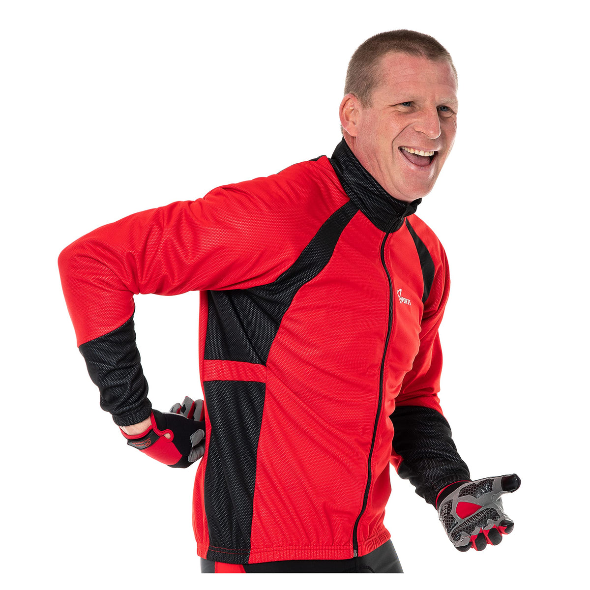3S SPORTS Men's Cycling Jacket Windproof Waterproof Wind Stopper Fleece Thermal Long Sleeve Winter Jackets Windproof Bike Coat For Running Biking Hiking Riding Outdoor Sports