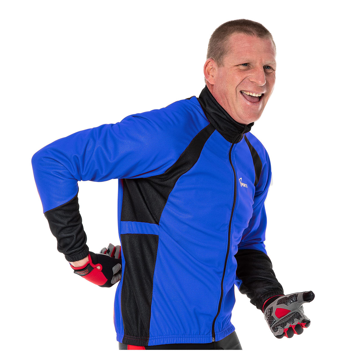 3S SPORTS Men's Cycling Jacket Windproof Waterproof Wind Stopper Fleece Thermal Long Sleeve Winter Jackets Windproof Bike Coat For Running Biking Hiking Riding Outdoor Sports